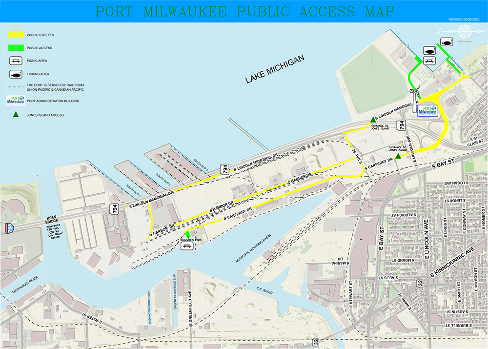 Port MKE Access Map